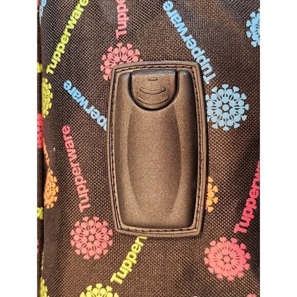 VTG Tupperware Extra Large Tote Kit Bag Colorful Logo Carry On Travel Bag - Picture 6 of 10